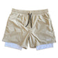 Golden Pickleball Men's Active Liner Shorts 5.5" - Gold [PRE ORDER] - Golden Pickleball Paddles