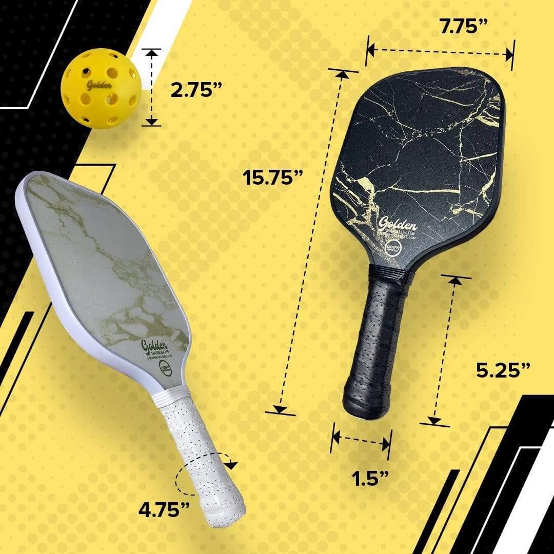 Golden Marble-Lite Pickleball Paddle - Golden Pickleball Paddles