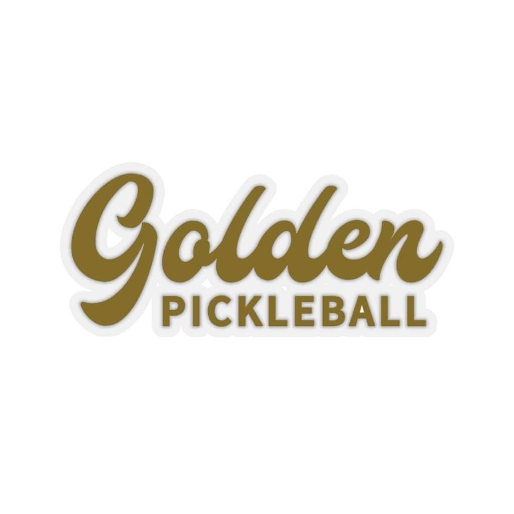 Golden Logo Stickers - Golden Pickleball Paddles