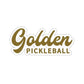 Golden Logo Stickers - Golden Pickleball Paddles