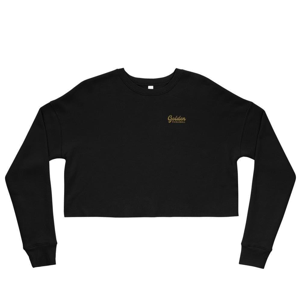 Golden Logo Crop Sweatshirt - Golden Pickleball Paddles