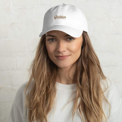 Golden Logo Dad Hat - Golden Pickleball Paddles