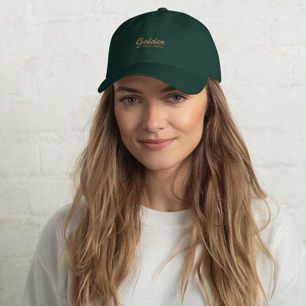 Golden Logo Dad Hat - Golden Pickleball Paddles